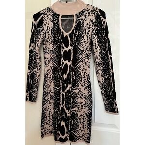Love always by FCT snake print‎ sweater dress size medium